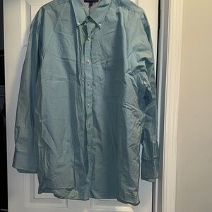 Tommy Hilfiger Men's Light Blue Button-Up Shirt